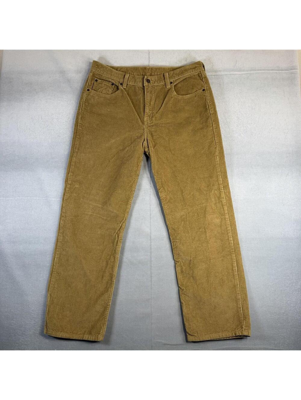 Levis Corduroy Pants Mens 35x30*  Brown Low Pro Straight Leg Relaxed Hip Cotton